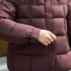 Warm Cotton Padded Jacket with Stylish Lapel for Middle-Aged and Elderly Women