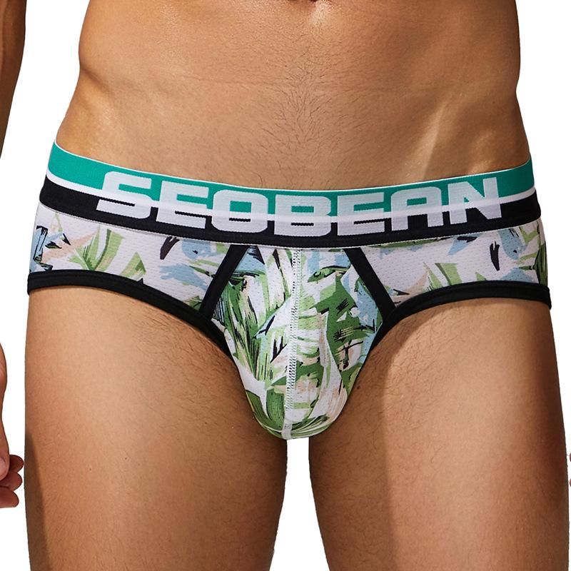 

SEOBEAN Мужское сетчатое треугольное нижнее белье - Удобное, дышащее и стильное Large зелёный