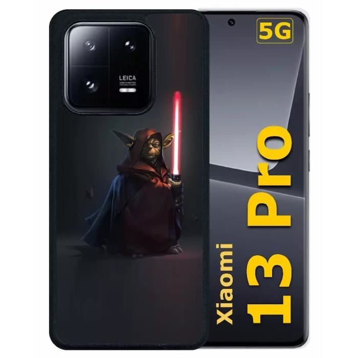 Coque pour Xiaomi 13 Pro - MY-KASE - Star Wars Yoda - Silicone - Noir - Rigide