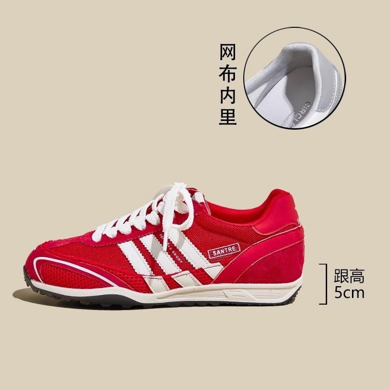Summer new inner heightening thick-soled breathable women's versatile casual mesh sneakers