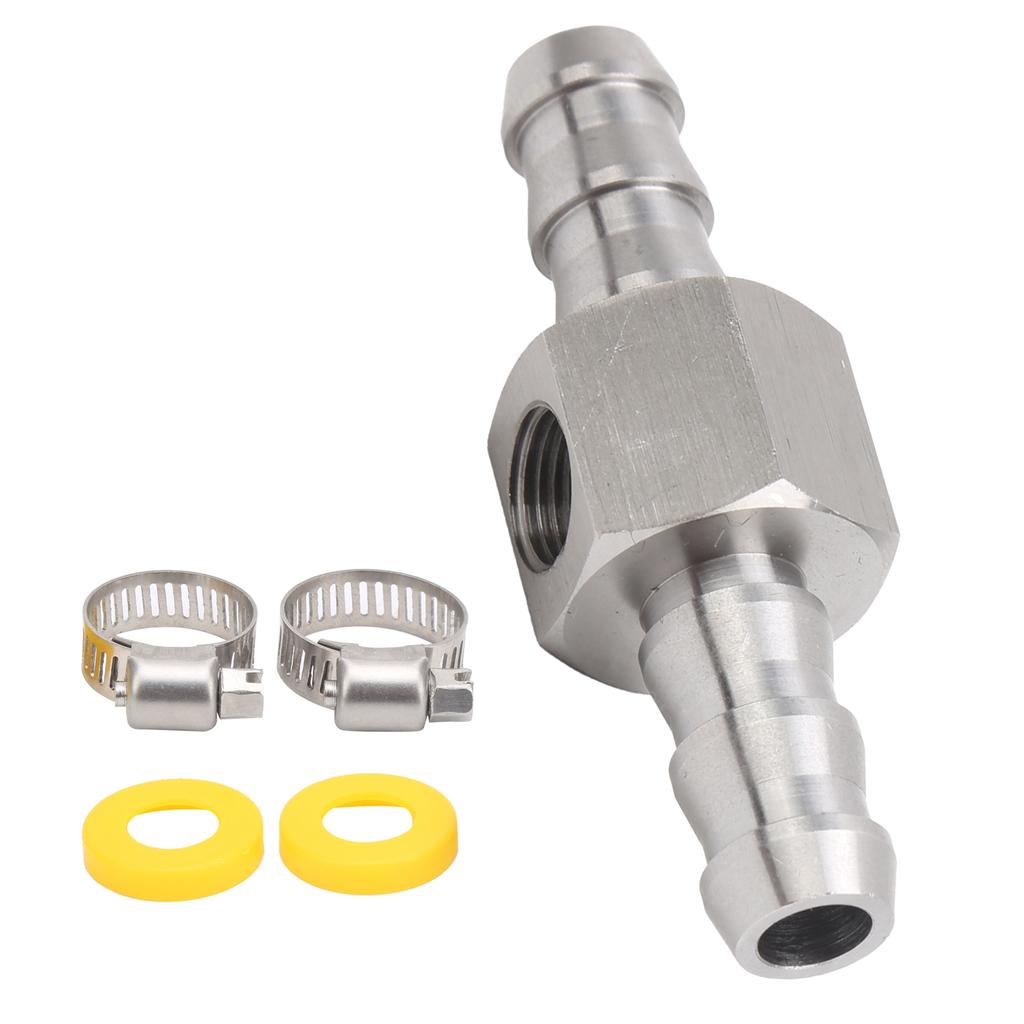 Fuel Pressure Sensor TFitting Adapter Fit for 3/8  Car Quick Connection Fittings
