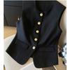 Unique Design Chic and Stylish High-End Short Vest with Exquisite Tailored Cut