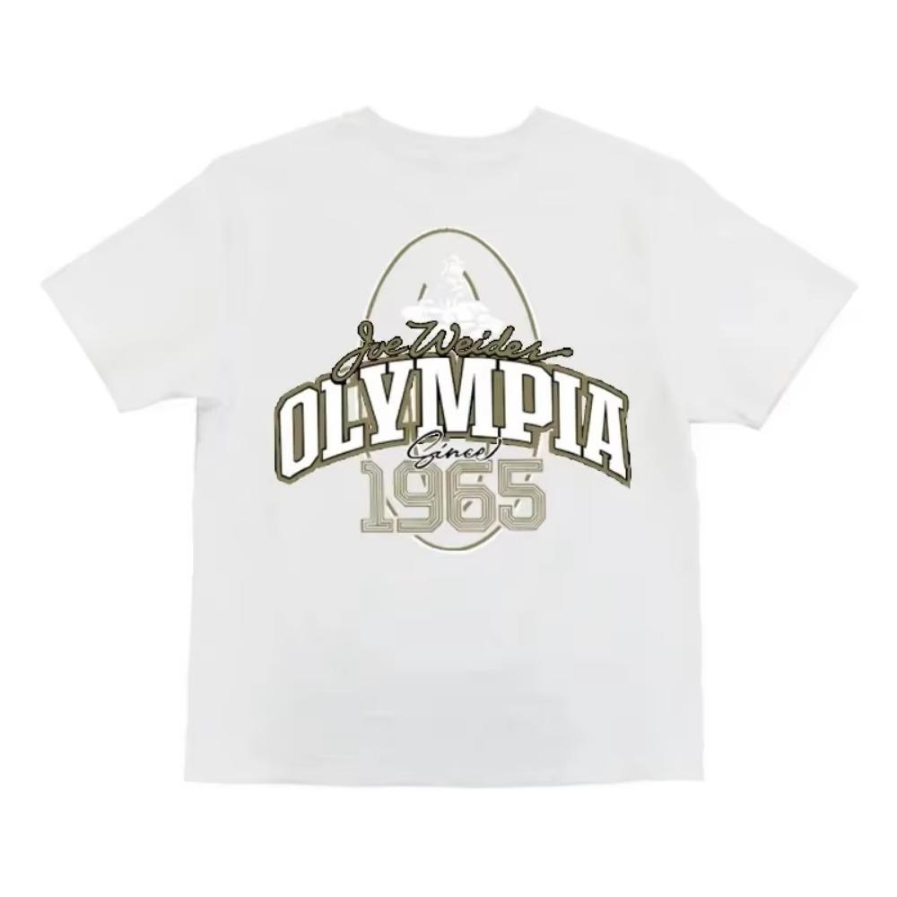 Summer New Men's Cotton Printed Letter T-shirt Loose Casual Large Fitness Breathable Sports Men's Fashion Cotton T-shirt