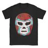 Camiseta Retrô Wrestling Lucha Libre Luchador Mask Beach Camisetas Incríveis para Homens Manga Curta Estampadas