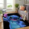 Personalized name-customized rug, "Stitch" print, suitable for living rooms, bedrooms, large-sized soft rug, home décor, sofa