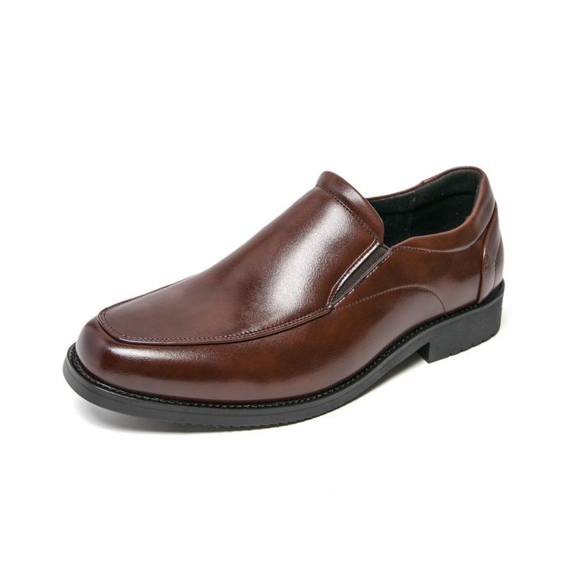 Men s Cross-Border Autumn Leather Loafers: Formal & Casual Slip-On Shoes in Large Sizes 44