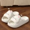 Women Summer Concise Slippers Men Soft Home Slides Couples Bathroom Non-slip Sandals Adults Comfortable Outdoor Beach Shoes