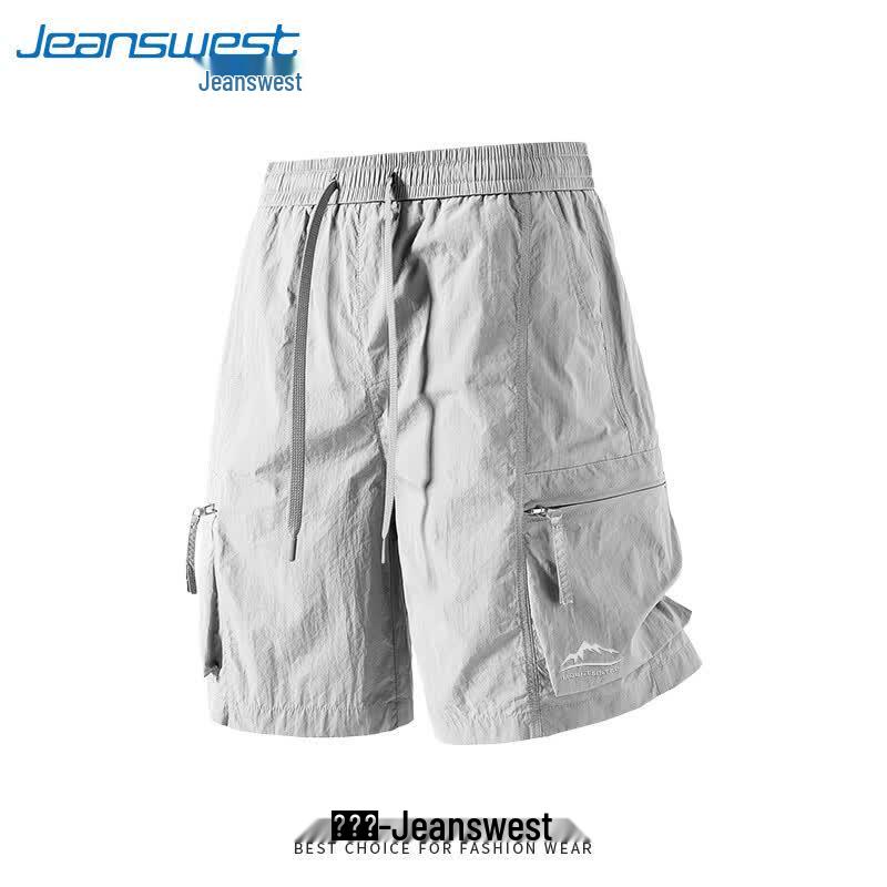 Jeanswest Men's Summer American Techwear Cargo Shorts