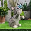 Kreatives solarbetriebenes Katzen-Garten-Nachtlicht-Ornament im amerikanischen Stil