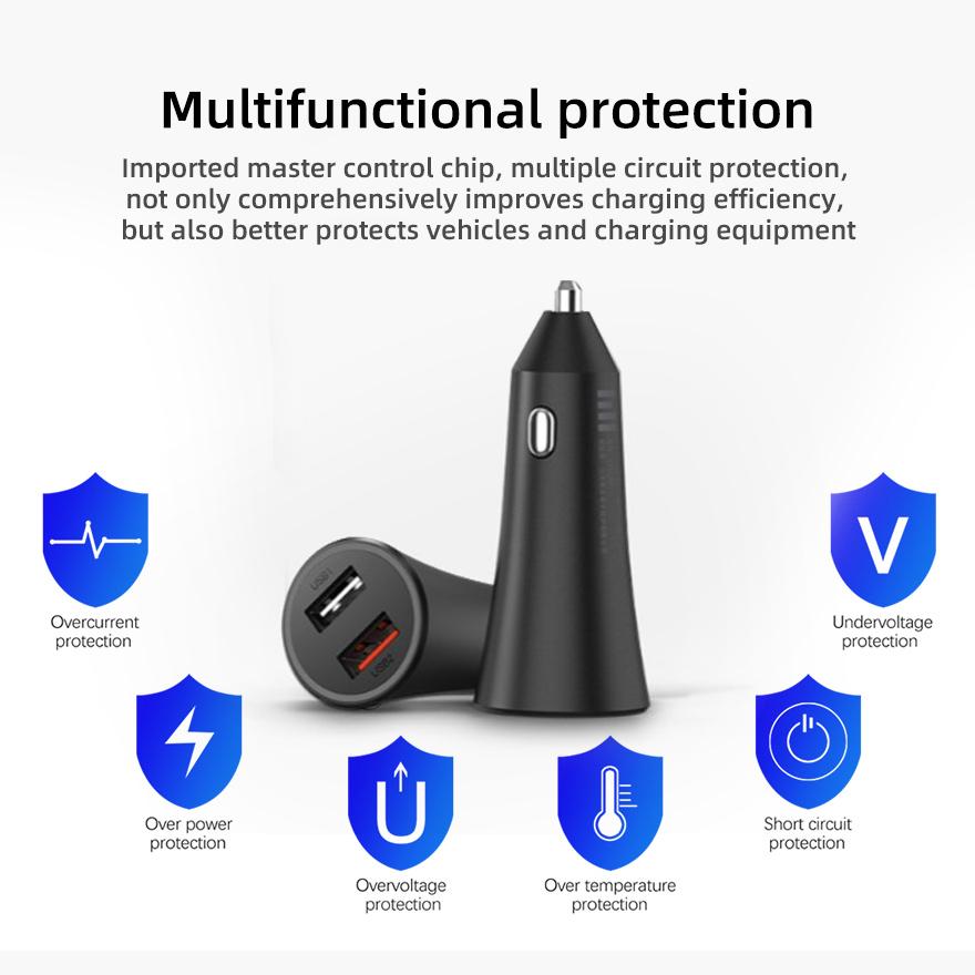 Buy Xiaomi Mi 37 W car charger, USB ports at affordable prices