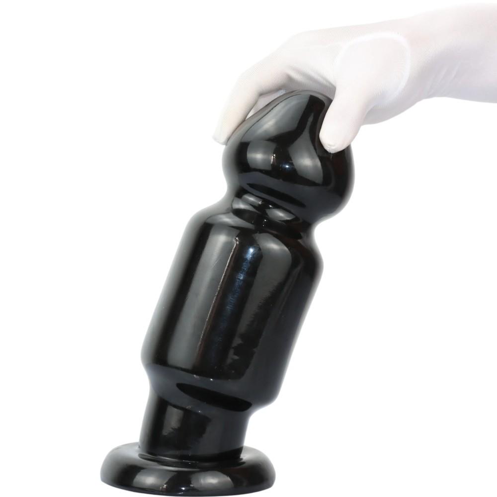 9.5cm Black Giant Anal Plug for Men - Extra Large and Thick
