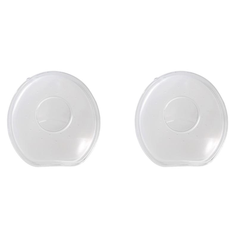 

Набір з 2 шт. Нагрудні молоковідсмоктувачі, які можна носити, з видимою шкалою 60 мл, м який харчовий силікон для комфортного зціджування 1 прозорий