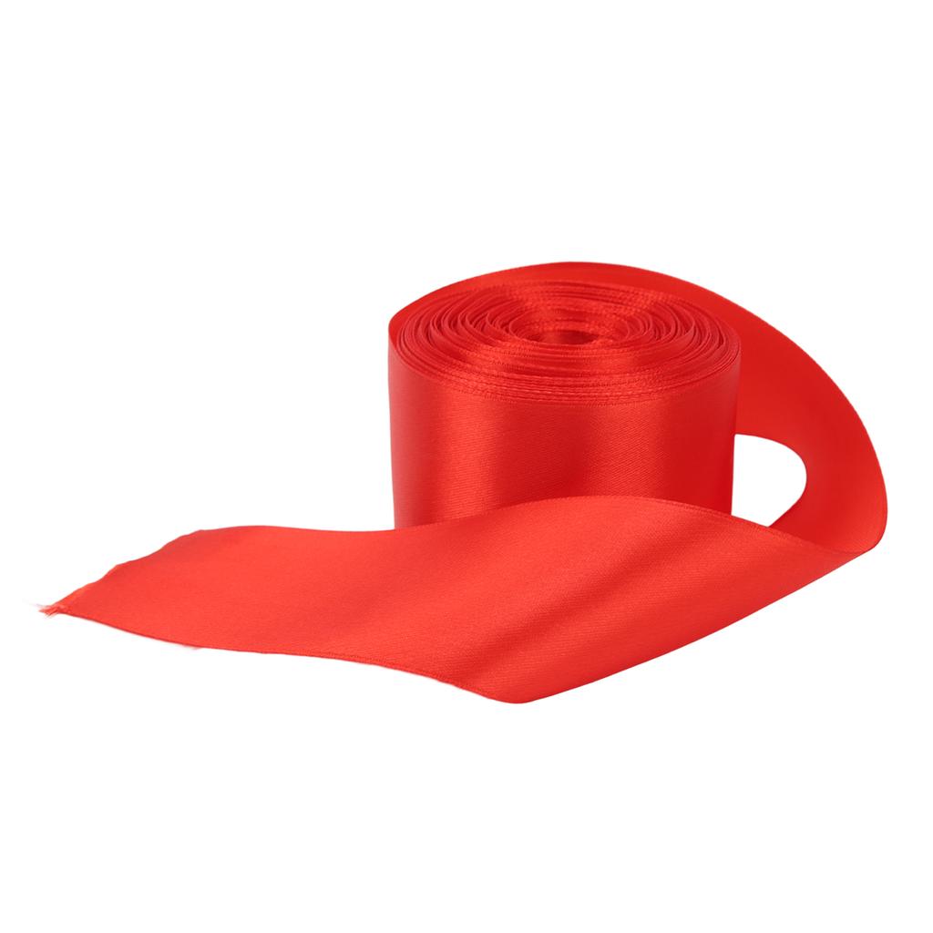 Sprint Finishing Line Red Race Finish Line Satin Ribbon for School Meeting Gift Package Wrapping 20m