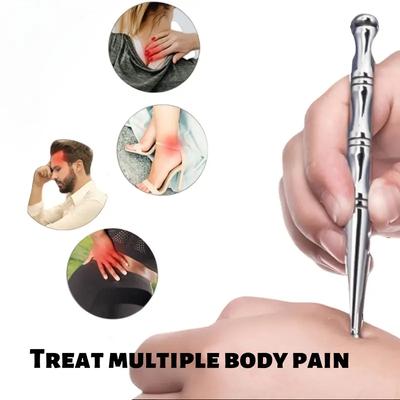 Doppelköpfiger Tragbarer Edelstahl Akupunkturpunkt Massage Stift Ohr Akupunkturpunkt Massage Körper Akupunkturpunkt Stift Werkzeug Ohrläppchen Massagestab