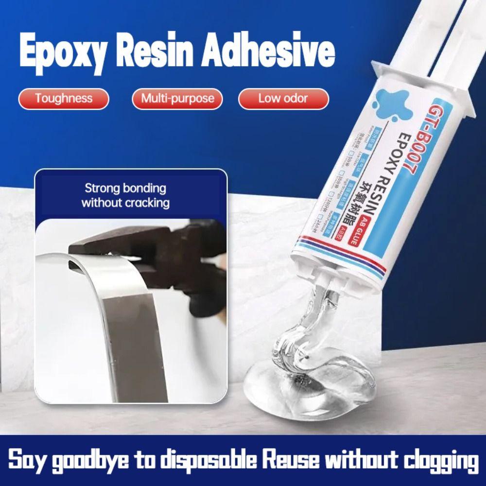 50ML Strong Adhesive Repair Sealant Epoxy Resin AB Glue  For Wood Metal Ceramic Plastic