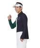 TaylorMade Color Block Long Sleeve Polo Shirt, Navy, Size M, Men's, 2024FW UN352