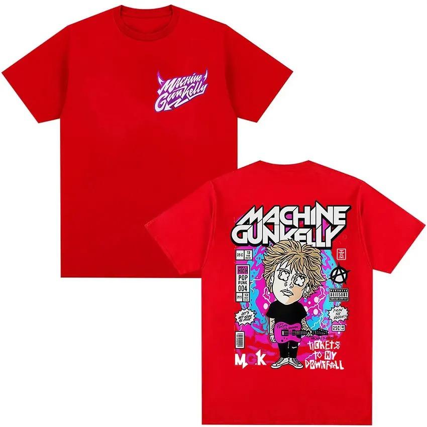 

Rock Rap Machine Gun Kelly 2026 Tour Graphic TShirt Mens Vintage HighQuality Fashion TShirt Casual Loose Cotton TShirt S