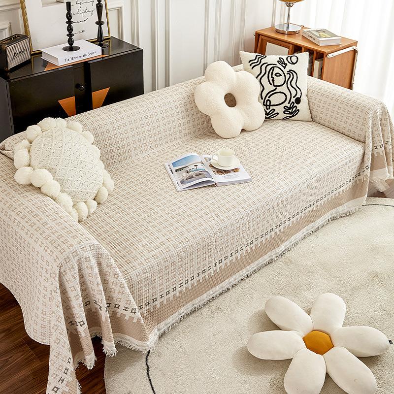 Prosop de canapea în stil nordic Instagram Husă universală de canapea acoperită complet Pătură simplă de husă de pernă pentru canapea