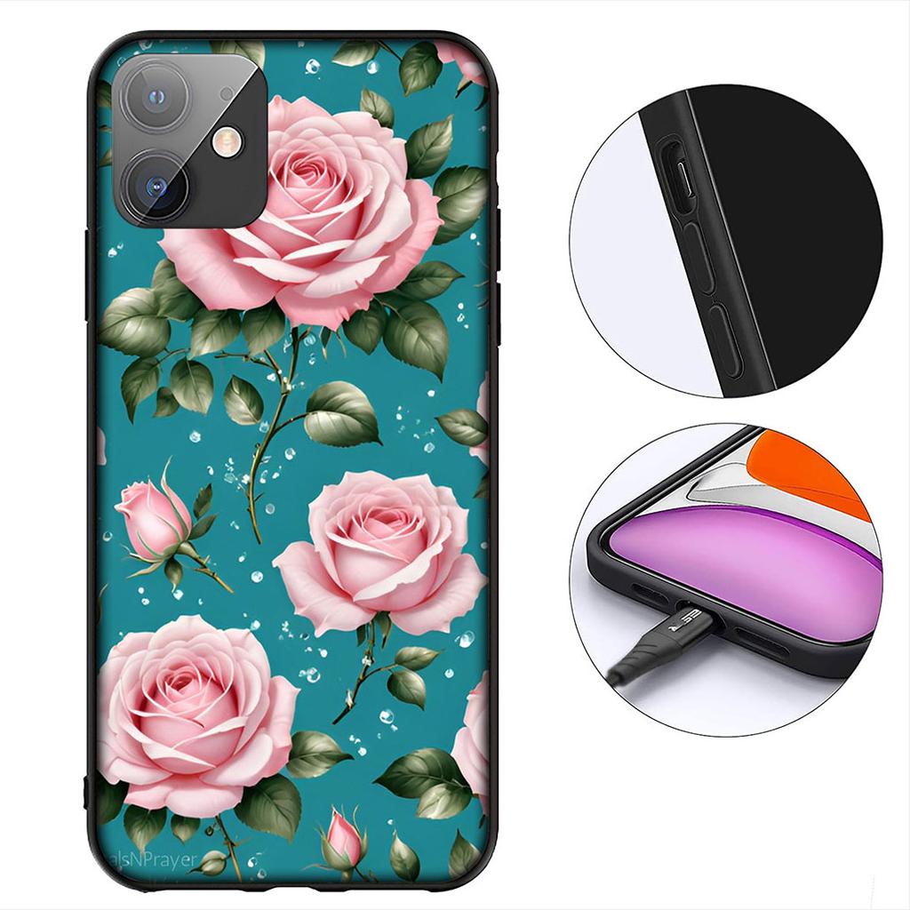 Red Rose Flower Gift Phone Case for Samsung Galaxy Note 20 9 10 S8 S10 Lite S9 Plus A54 A53 A21S S10E A17 Cover Casing