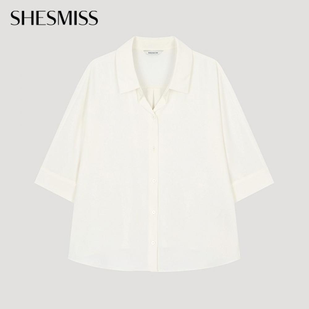 

She S miSS looSe Open Collar Shirt SwwSto22530 Iv Ivory/55
