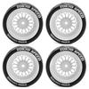 4 Pcs 65mm RC Rally Racing Tires Drift Tires FW06 Tamiya TT01 TT02 XV01 1/10 RC Racing Upgrade Parts Wheel Hub Tires