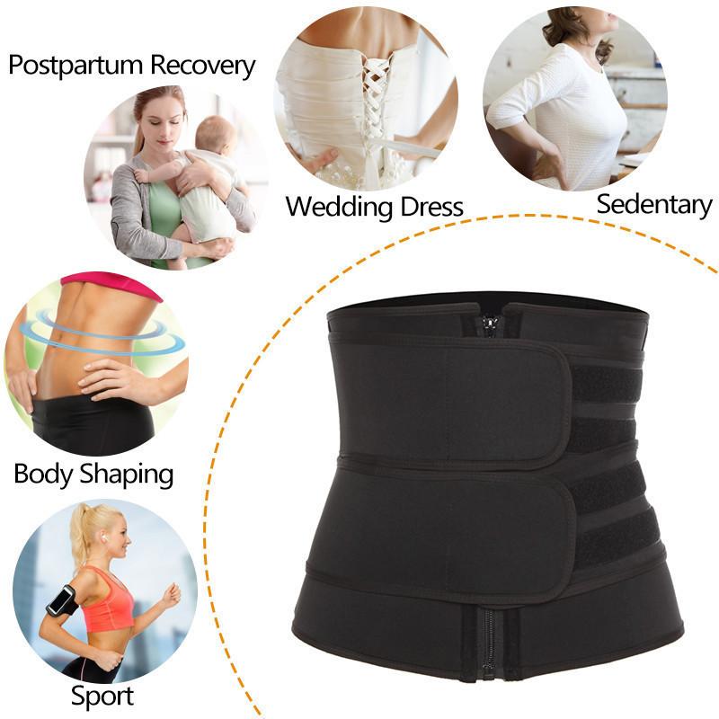 1 szt. Trener Talii Wyszczuplający Body Shaper Pas Fitness Odchudzanie Spalanie Tłuszczu Pas Sportowy Trymer Potu Treningowy Cinchers Kształtujący