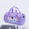 Borsa Cilindrica Fitness Bagaglio Sportiva Portatile a Spalla da Viaggio con Stampa Cartone Animato Cacciatori di Streghe KPOP