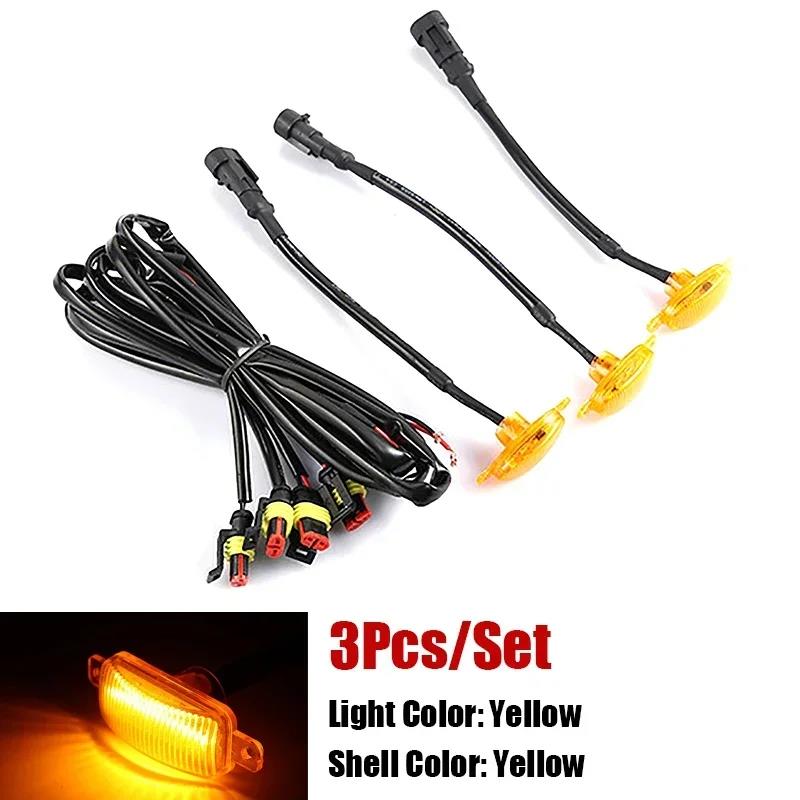 Universal LED Car Lights Front LED Grille Lights With Harness Eagle Eye Lamp For Pickup Off-Road SUV Ford Toyota Car Accessories Neon Lights 4