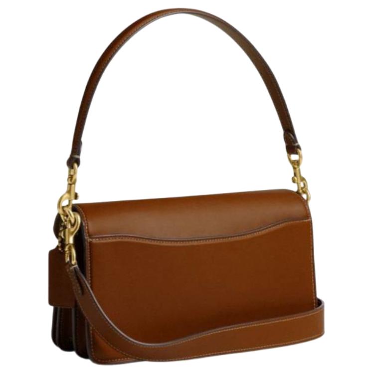 Coach Tabby 26 Classic Logo Leather Shoulder Tote Bag Medium Women Handbags Brown CAM86-B4T2