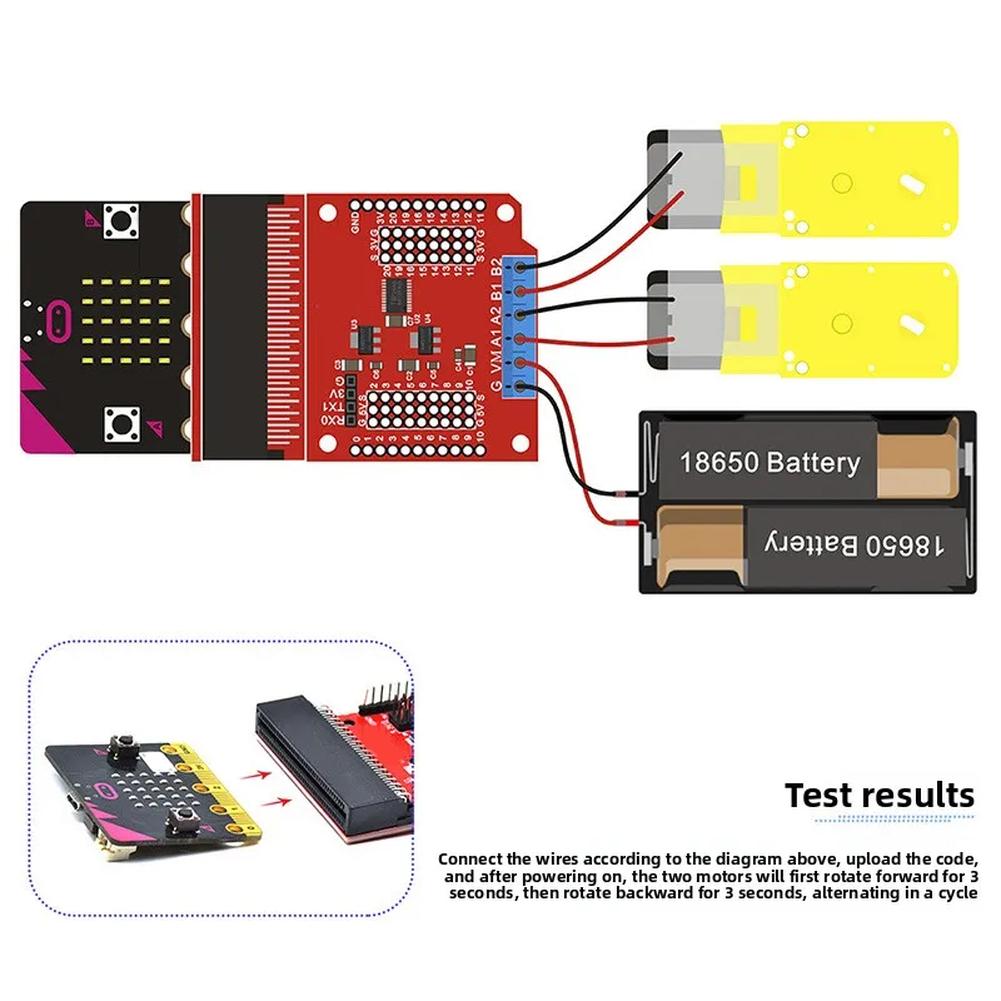 2026 New Motor Drive Expansion Board For Tiny:bit, DC Motor Controller For DIY Robots & Programming Projects, 6-12V Input