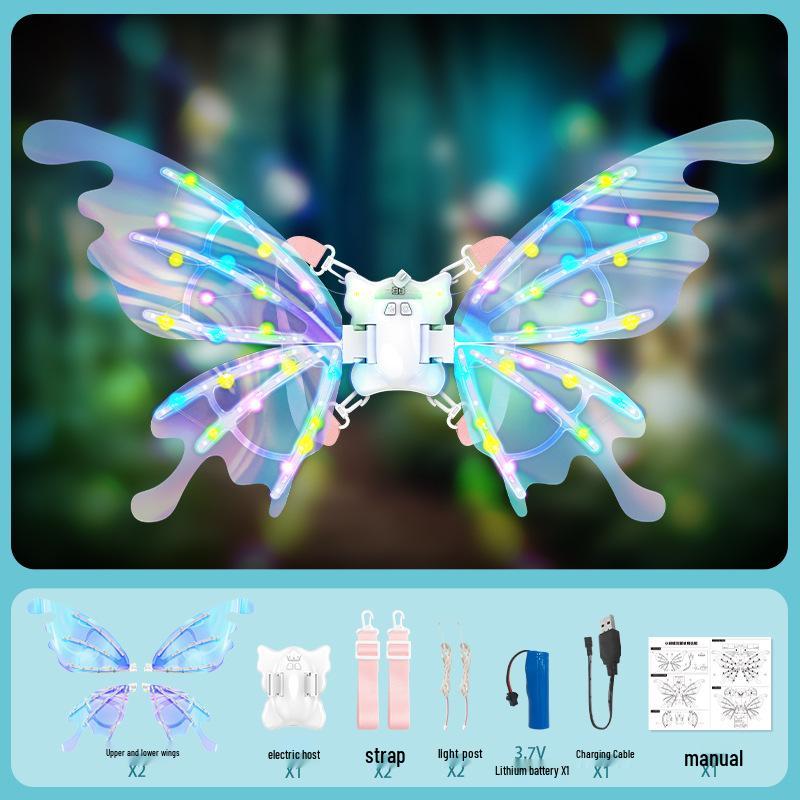 Children s Luminous Musical Elf Butterfly Wings Toy