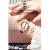 POEDAGAR Fashion Square Ladies Wristwatch Waterproof Leather Luxury Diamond Quartz Woman Watch Elegant Casual Watches