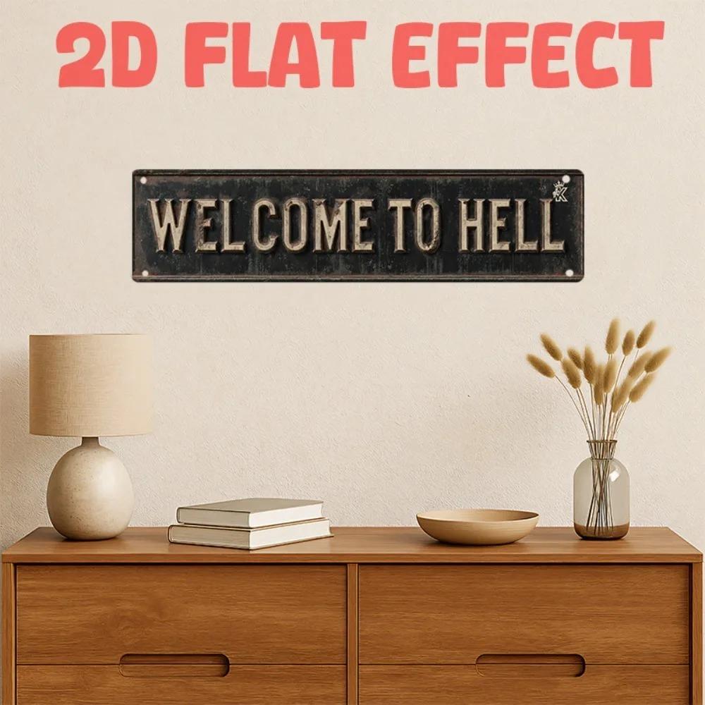 Customizable Torture Chamber 2D Flat Metal Plaque 4x16 Inch Blood Splatter Wall Art for Indoor and Outdoor Use
