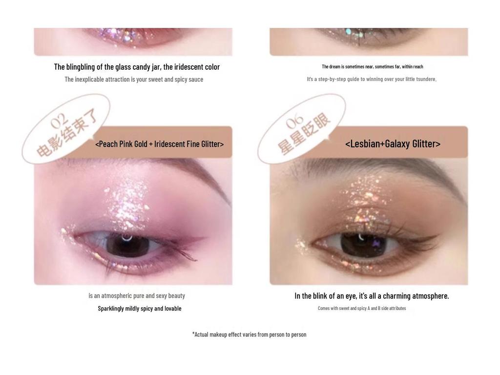 Floria Liquid Eyeshadow: Shimmer, Matte & Glitter Highlights