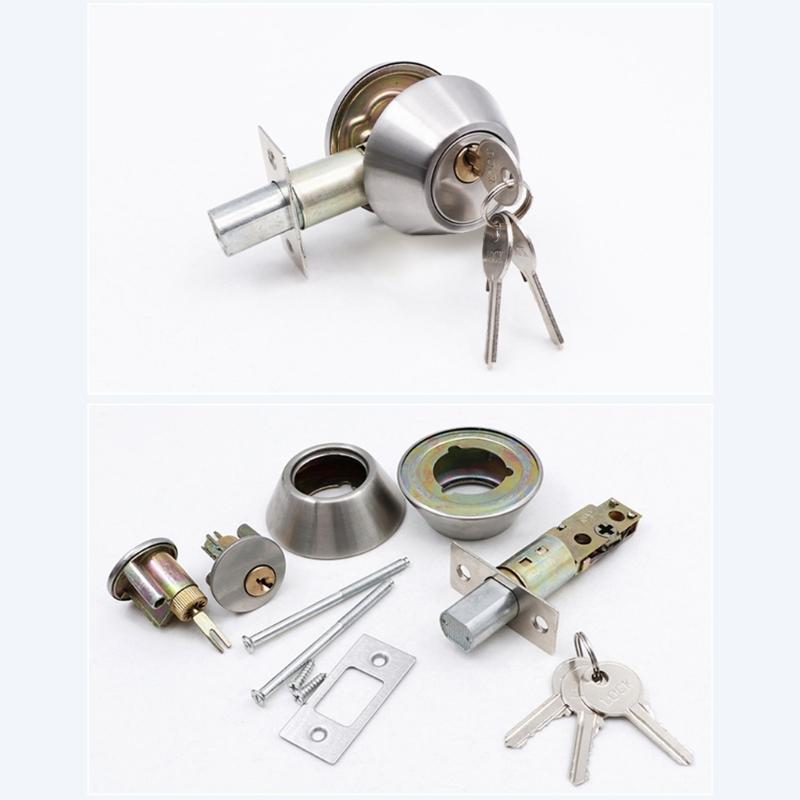 Keyed Entry Deadlock Lock Rekeying Feature Quick Adjustable Backsets Tool Easy Installation For Standard Door