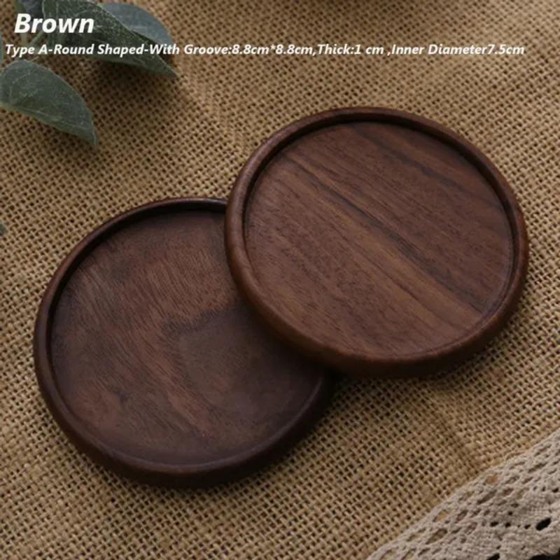 1 Stk. Kreatives Holz Kaffeetassenuntersetzer Langlebig Rutschfest Hitzebeständig Isolierend Tassenuntersetzer Nur Tassenuntersetzer