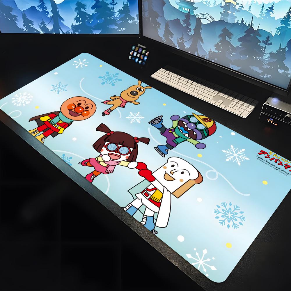 

Anpanman Cartoon player Mouse Pad large keyboard mouse desk pad non-slip rubber gaming mouse pad laptop carpet 1200x600 600x300x2mm