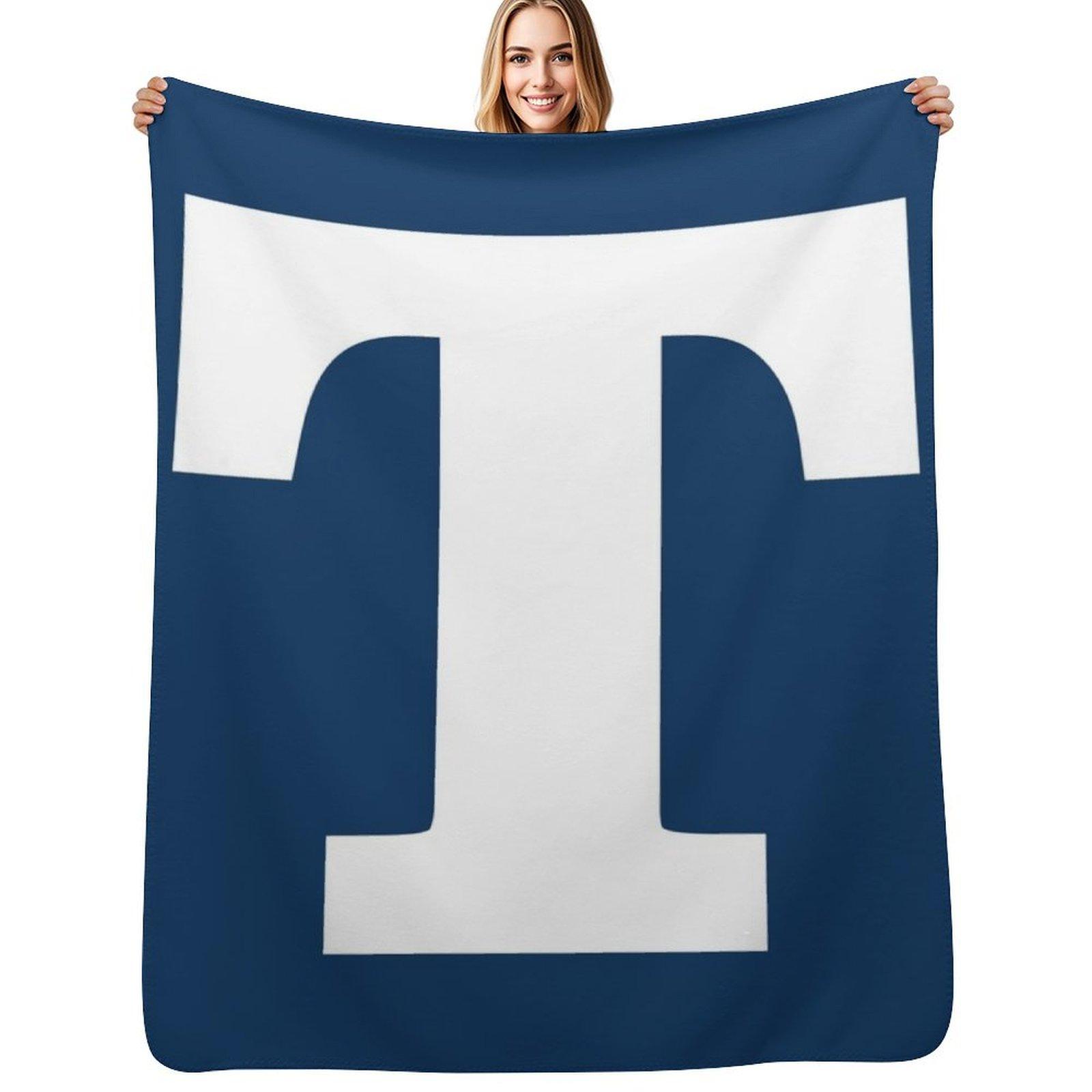 Trine University Throw Blanket Cozy Light Blanket for Travel Camping Picnic Size: 75*100cm, Weight: 230 GSM