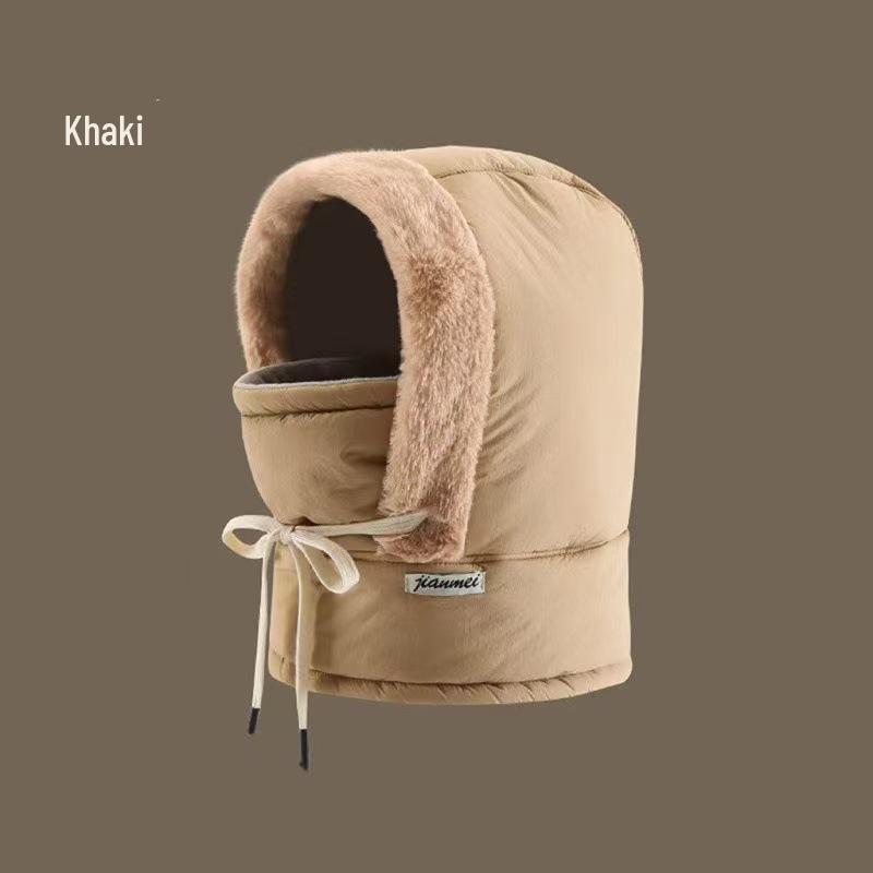 

Унисекс Ветрозащитная Шапка Лей Фэн с Защитой Ушей, Флисовая Маска для Лица и Шарф для Катания на Лыжах и Велоспорта на Открытом Воздухе хаки