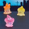 Creative Colored Halloween Candle Figurine Mini Resin Mini Candle Ornament DIY Decorations Funny Candle Statue Ghost Festival