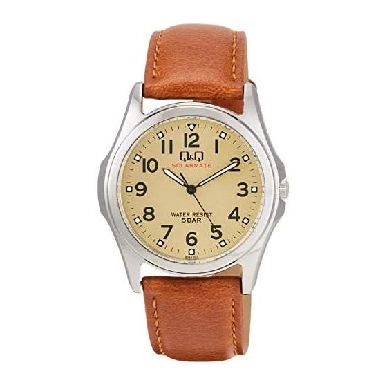 [Citizen Q&Q] Часы Cue and Cue Solar H044-303 Мужские Коричневые