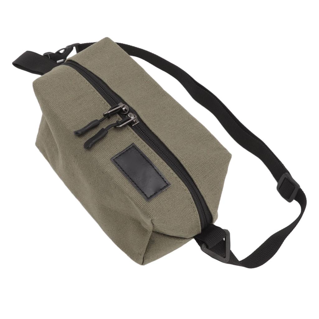 Outdoor Camping Tissue Dispenser Box Canvas Toilet Paper Holder Napkin Paper Case for Tent House Office OD Green