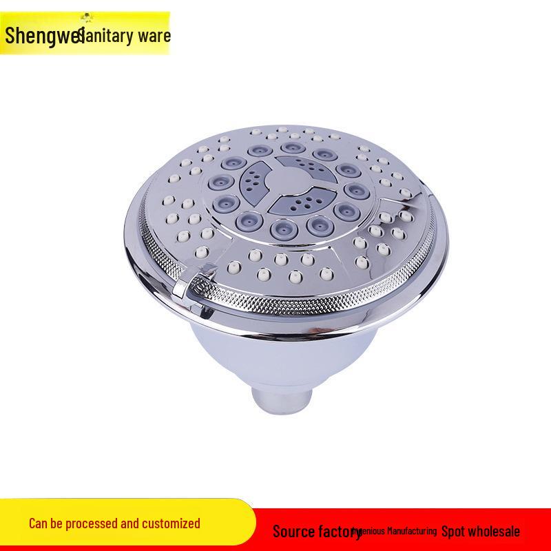 Wassersparender Duschkopf: Druckverstärkte, abnehmbare Kunststoffdüse