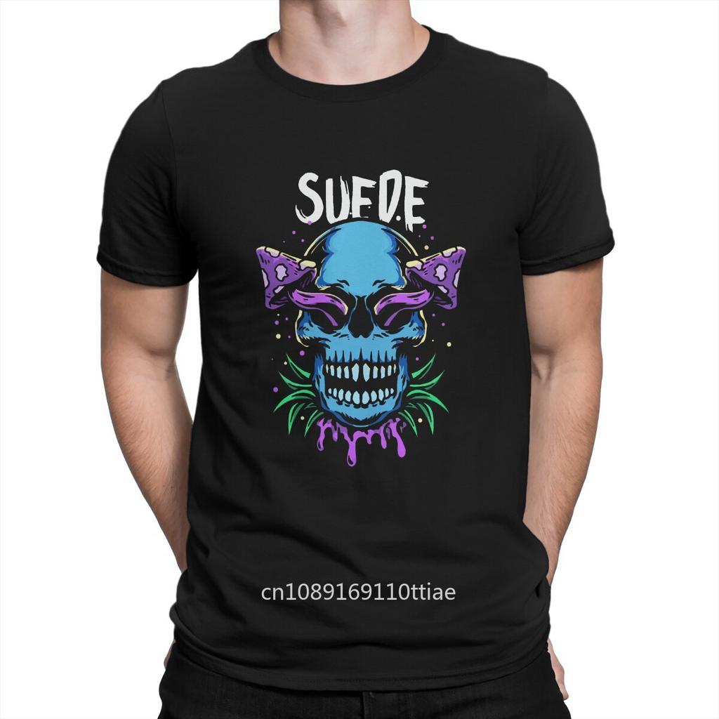 Men Popular British Rock Bands T Shirts Suede Cotton Clothes Awesome Short Sleeve Round Collar Tee Shirt Printing T-Shirts