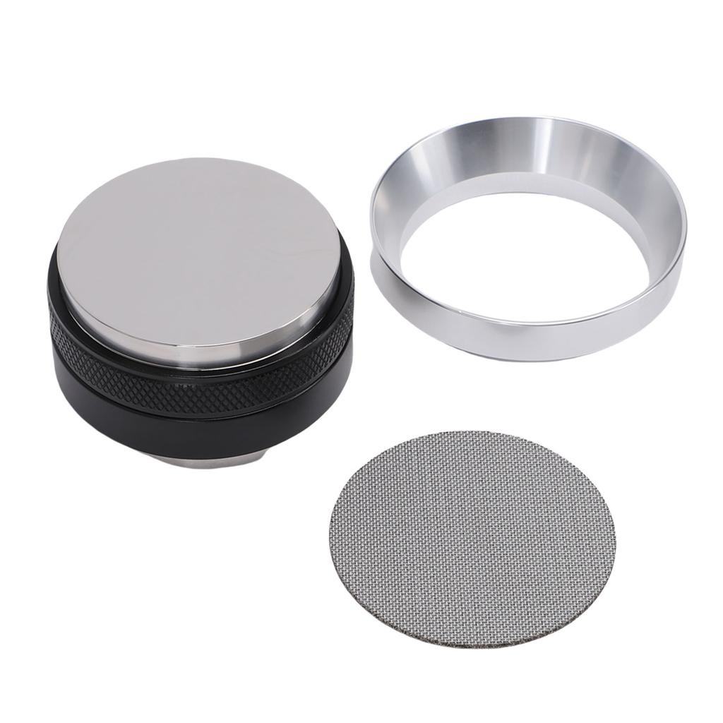 Coffee Machine Accessories Kit Coffee Dosing Ring Dual Purpose Dual Head Coffee Tamper Stainless Steel Puck Screen 58mm