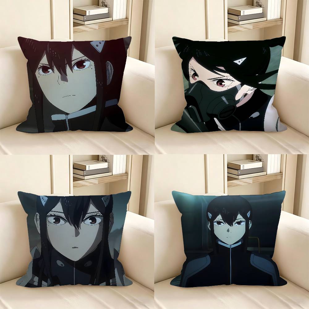 1pc Mina Ashiro Kaiju No. 8 Pillow Case Fashion Square Pillowcase Bedroom Sofa Room Ins Decoration Leisure