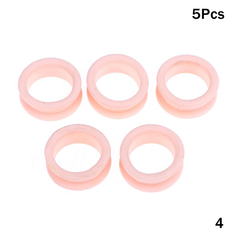 5Pcs Barber Hair Shears Grooming Scissor Protector Cutting Curved Thinning Shears Finger Ring Grip Inserts Ring For Salon Barber