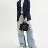 Coach X Peanuts Snoopy Collaboration Cargo 26 Tote Bag Women tote Black CBF70-SVA47