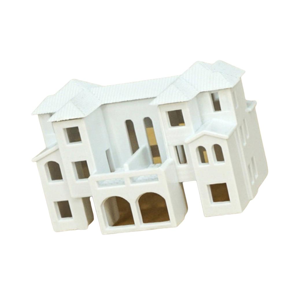 N Scale 1:500 Villa Building Assembling Model Outland Realism Scene Sand Table Buildings Model Dollhouse Building Model