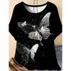 2026 Fashion 3D Butterfly Print T-Shirt for Women Summer Casual O-Neck Short Sleeve Tops Loose Summer Tees Y2k Woman Clothing